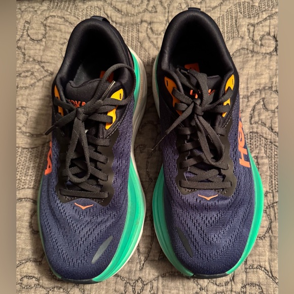 Hoka Bondi 8 Women’s size 7 Outer space/ Bellwether blue, worn a few times - Picture 2 of 4
